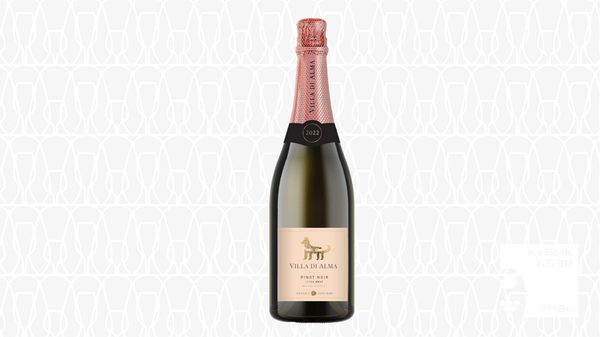 Российское шампанское розовое Villa di Alma Пино Нуар Экстра Брют 2022
